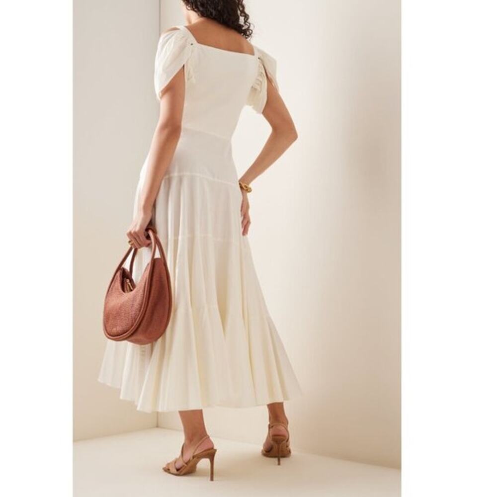 Cult Gaia Mina Dress Cream Ivory White Button Down Front Small - Picture 3 of 16